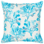 Dekokissen 2er Set ROCKWEED Baumwolle 45 x 45 cm Blau Blumenmuster