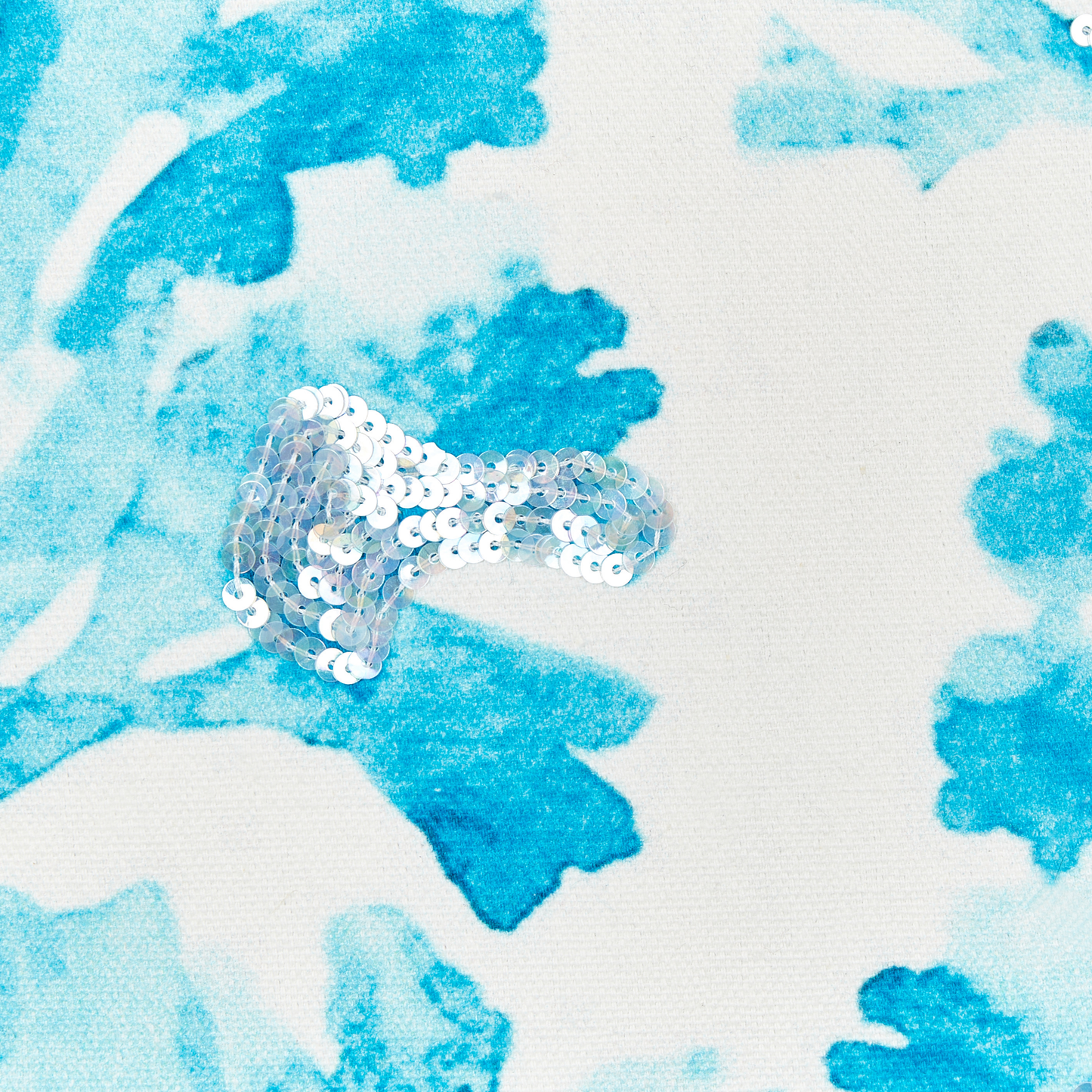 Dekokissen ROCKWEED Baumwolle 45 x 45 cm Weiss Blumenmuster