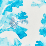 Dekokissen 2er Set ROCKWEED Baumwolle 45 x 45 cm Blau Blumenmuster