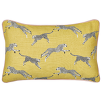 Dekokissen 2er Set ARALES Baumwolle 30 x 50 cm Gelb Tiermuster