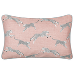 Dekokissen 2er Set ARALES Baumwolle 30 x 50 cm Pastellrosa Tiermuster