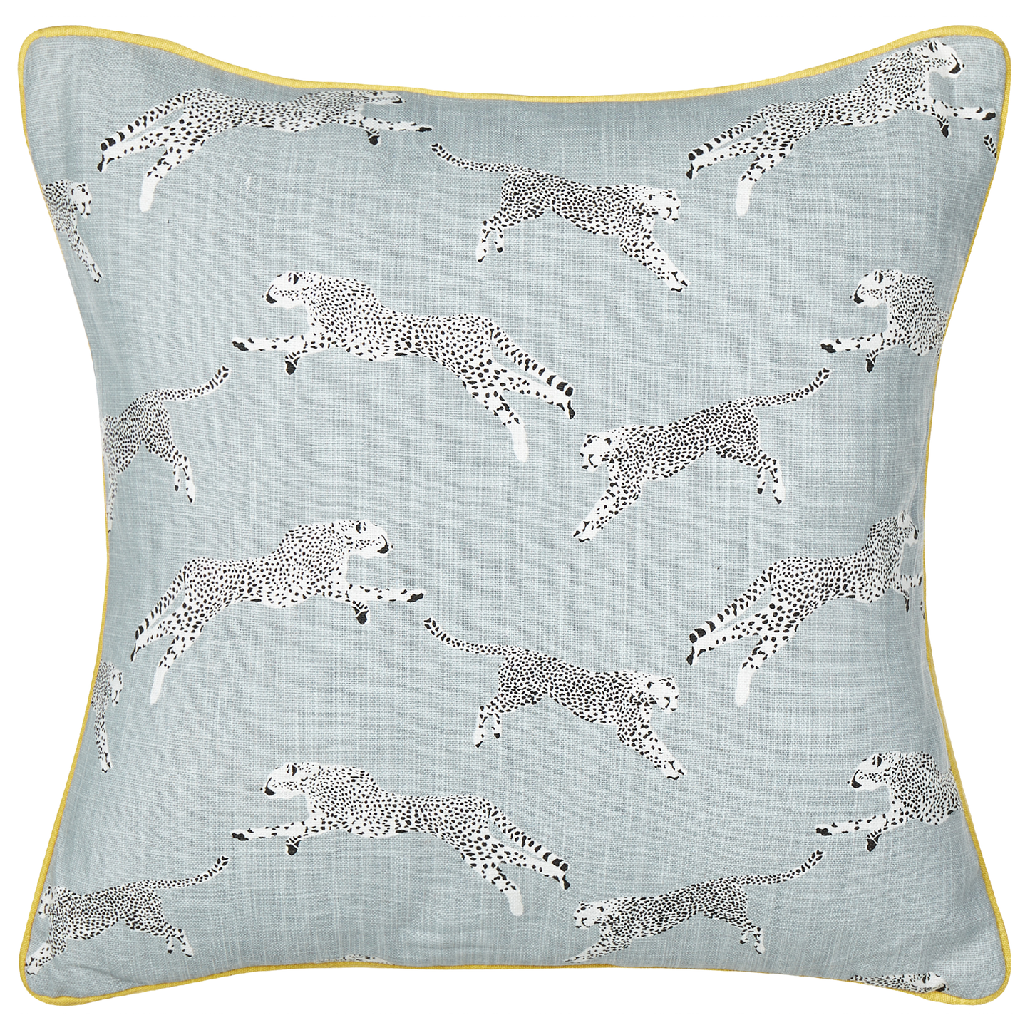 Dekokissen 2er Set ARALES Baumwolle 45 x 45 cm Hellgrau Tiermuster