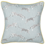 Dekokissen 2er Set ARALES Baumwolle 45 x 45 cm Hellgrau Tiermuster