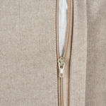 Dekokissen 2er Set BOSSIELLA Baumwolle 45 x 45 cm Taupe Tiermuster