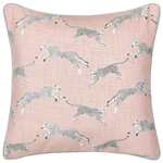 Dekokissen 2er Set ARALES Baumwolle 45 x 45 cm Pastellrosa Tiermuster