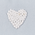 Dekokissen Herzen Baumwolle grau 45 x 45 cm 2er Set GAZANIA