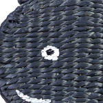 Aufbewahrungskorb Wasserhyazinthe schwarz 68 x 30 cm ORANIA