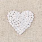 Dekokissen Herzen Baumwolle beige 30 x 50 cm 2er Set GAZANIA