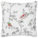 Dekokissen DILLENIA Baumwolle 45 x 45 cm Weiss Tiermuster