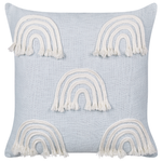Dekokissen Regenbogenmotiv Baumwolle hellblau 45 x 45 cm 2er Set LEEA