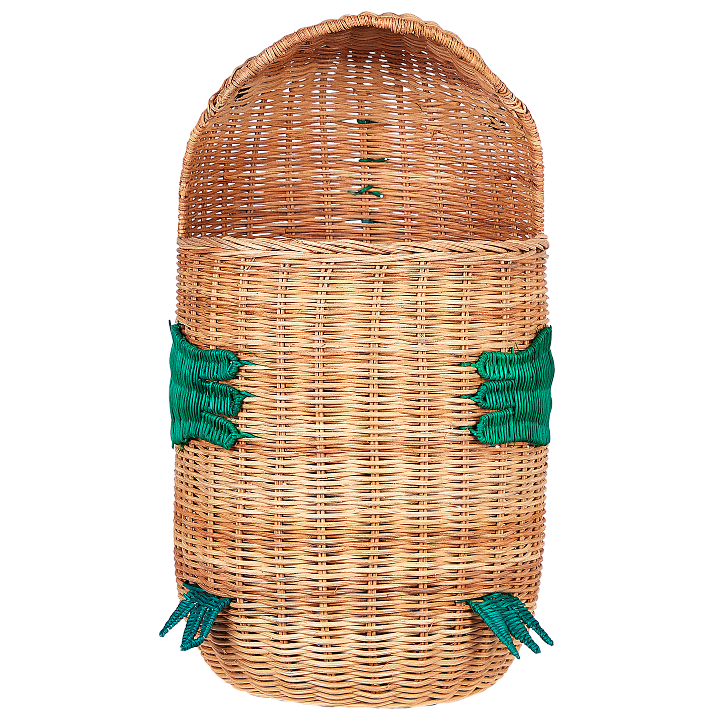 Aufbewahrungskorb Rattan naturfarben Drachenform 51 cm CRADOCK