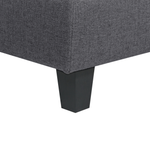 Ecksessel Leinenoptik dunkelgrau UNSTAD