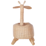 Aufbewahrungskorb Rattan naturfarben Giraffenform 70 cm HAINAN