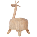 Aufbewahrungskorb Rattan naturfarben Giraffenform 70 cm HAINAN