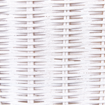 Aufbewahrungskorb Rattan weiss Känguruform 74 cm KAPITI