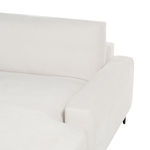 3-Sitzer Ecksofa cremeweiss linksseitig MALOY