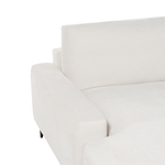 3-Sitzer Ecksofa cremeweiss rechtsseitig MALOY