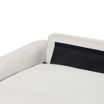 3-Sitzer Ecksofa cremeweiss rechtsseitig MALOY