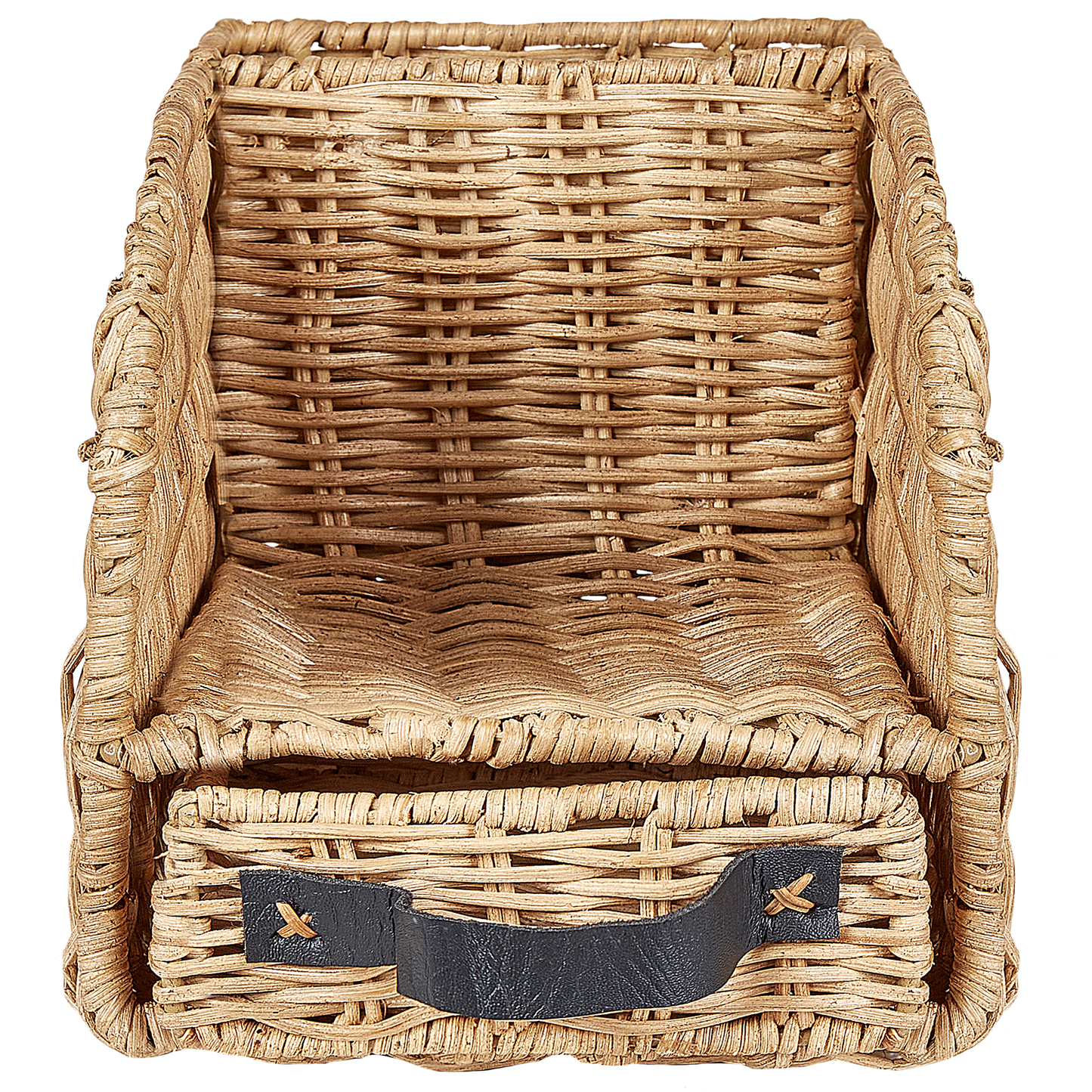 Schreibtisch Organizer Rattan naturfarben 14 x 14 cm MALPELO