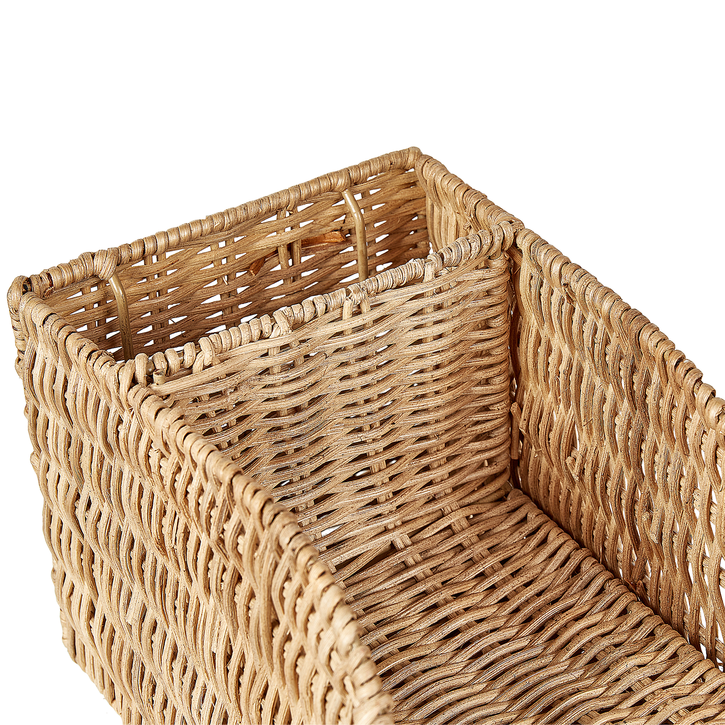 Schreibtisch Organizer Rattan naturfarben 14 x 14 cm MALPELO