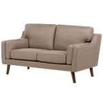 2-Sitzer Sofa hellbraun LOKKA