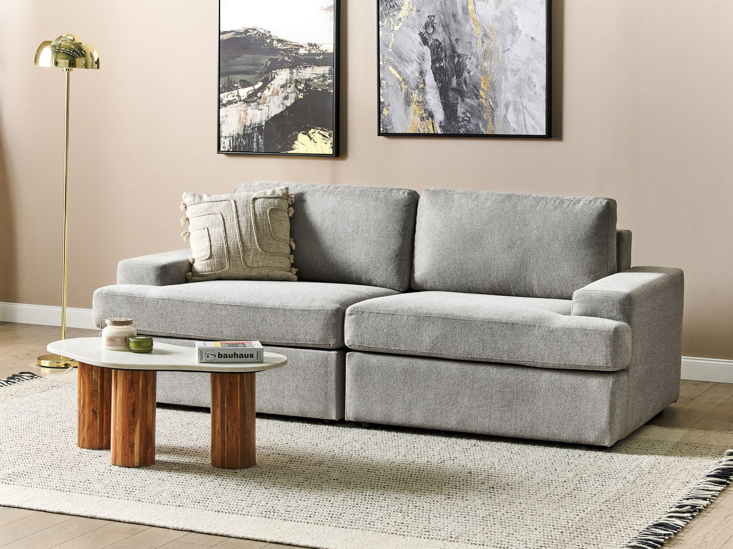 3-Sitzer Sofa hellgrau ALLA