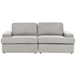 Sofa Set hellgrau 4-Sitzer ALLA