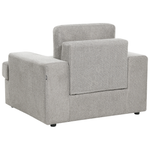 Sofa Set hellgrau 4-Sitzer ALLA