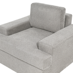 Sofa Set hellgrau 4-Sitzer ALLA