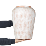 Dekovase MIRI Keramik 42 cm Weiss