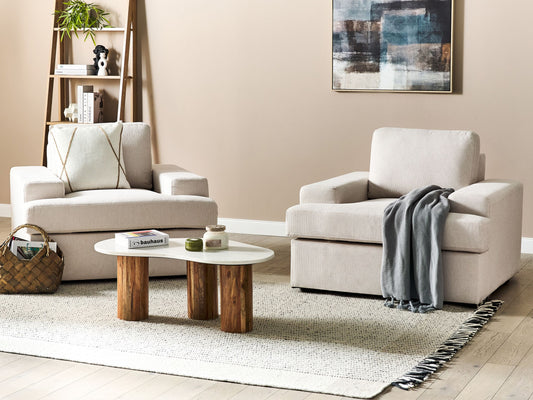 Sessel ALLA Stoff Hellbeige