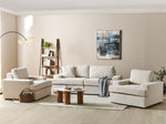 Sofa Set hellbeige 5-Sitzer ALLA
