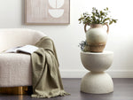 Dekovase BANTING Keramik 36 cm Hellbeige