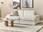 3-Sitzer Sofa Bouclé cremeweiss ALLA