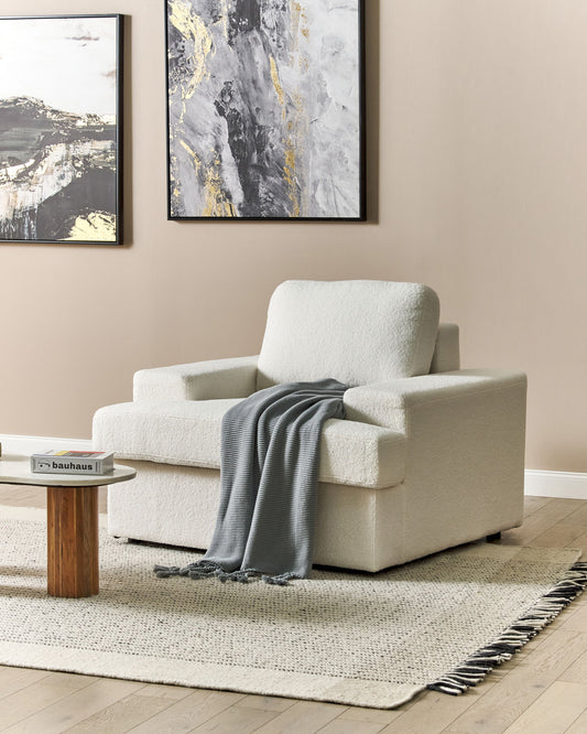 Sessel ALLA Bouclé Cremeweiss