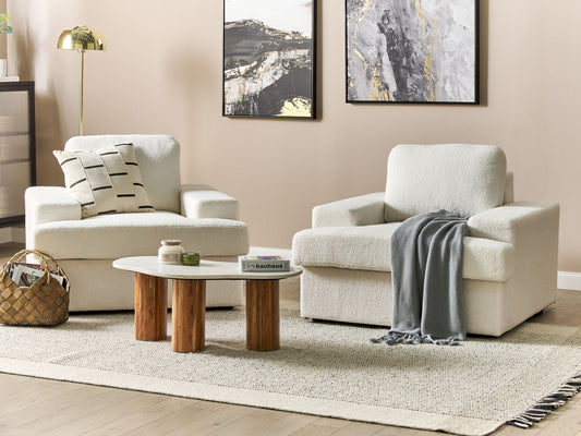 Sessel ALLA Bouclé Cremeweiss