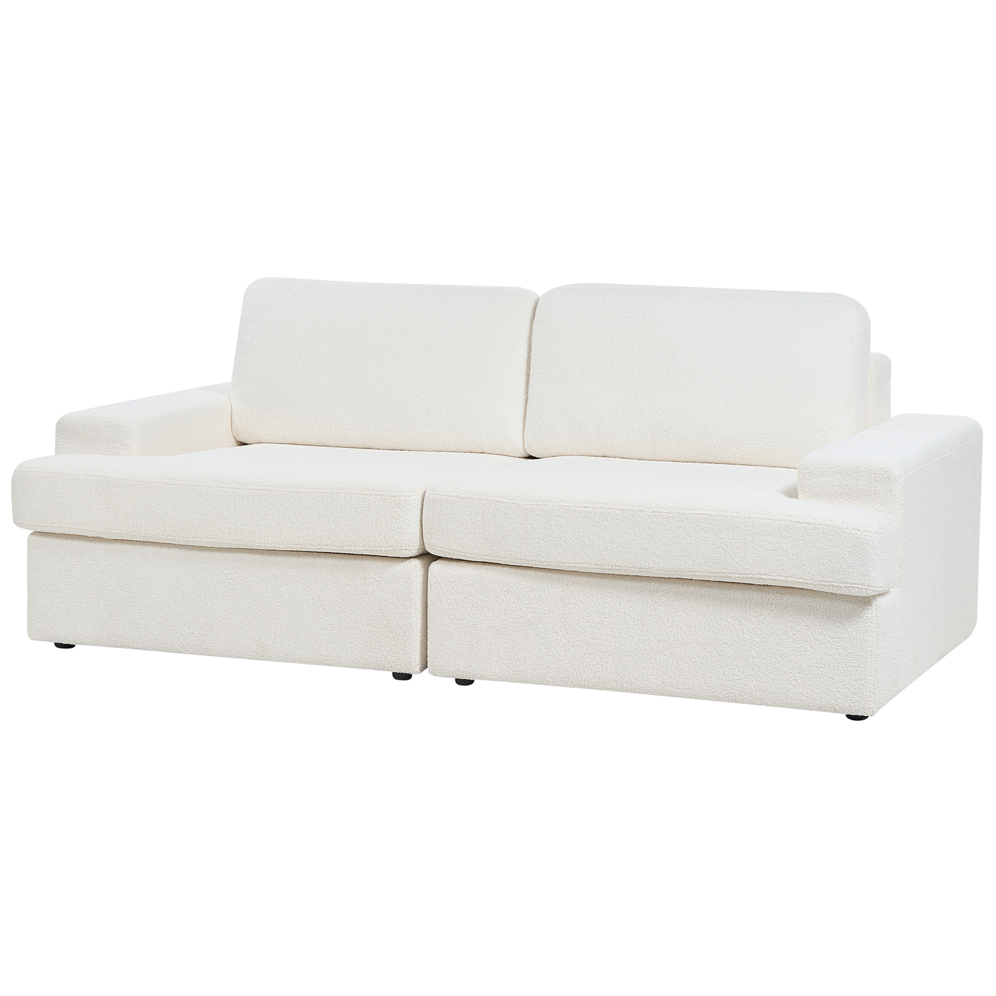 Sofa Set Bouclé cremeweiss 5-Sitzer ALLA
