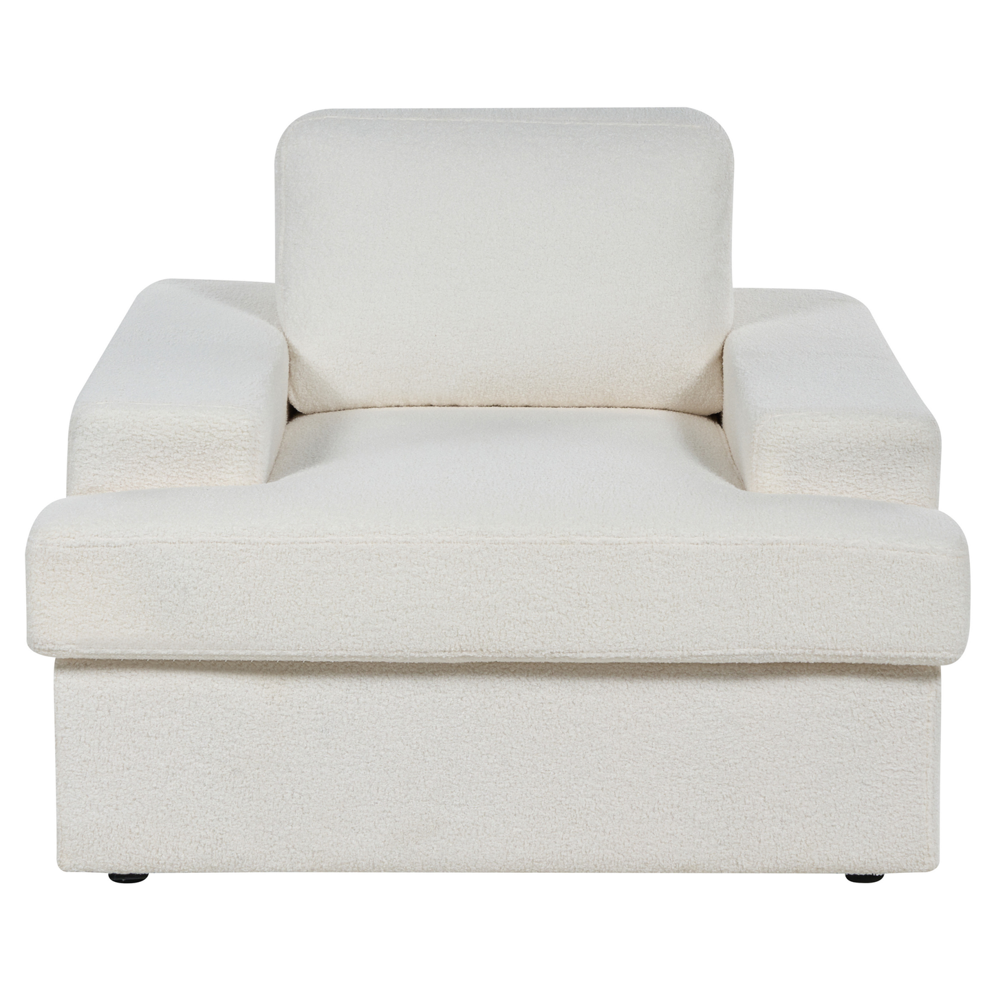 Sofa Set Bouclé cremeweiss 4-Sitzer ALLA