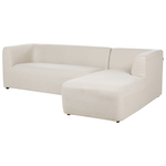 4-Sitzer Ecksofa hellbeige linksseitig LAXA