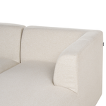 4-Sitzer Ecksofa hellbeige rechtsseitig LAXA
