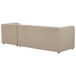 4-Sitzer Ecksofa beige linksseitig LAXA