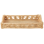 Dekotablett Rattan naturfarben 51 x 39 cm CALAYAN