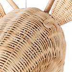 Wandobjekt Giraffe BANANEC Rattan 83 cm Naturfarben