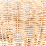 Wandobjekt Elefant GRUNEY Rattan 83 cm Naturfarben