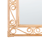 Wandspiegel AMANU 41 cm 52 cm Rattan Naturfarben