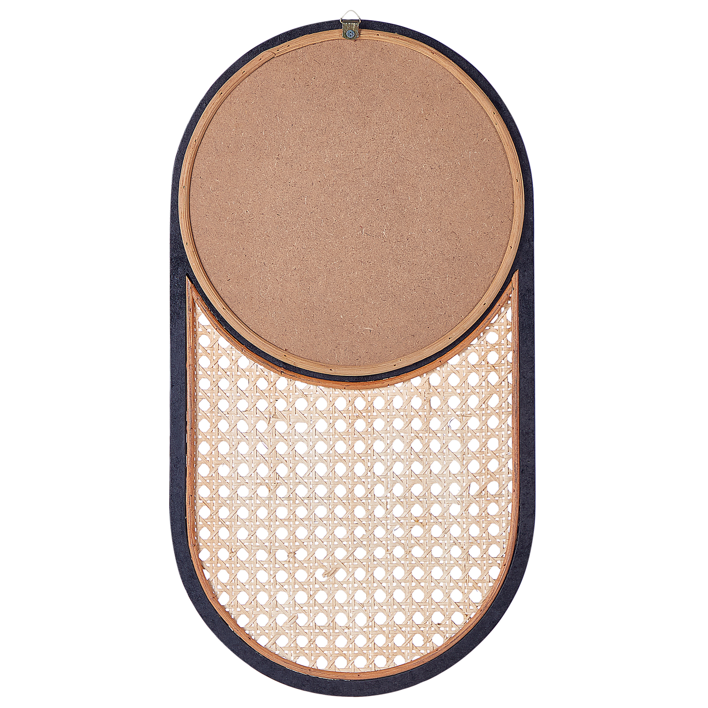 Wandspiegel BALEAL 30 cm 56 cm Rattan Naturfarben