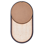 Wandspiegel BALEAL 30 cm 56 cm Rattan Naturfarben