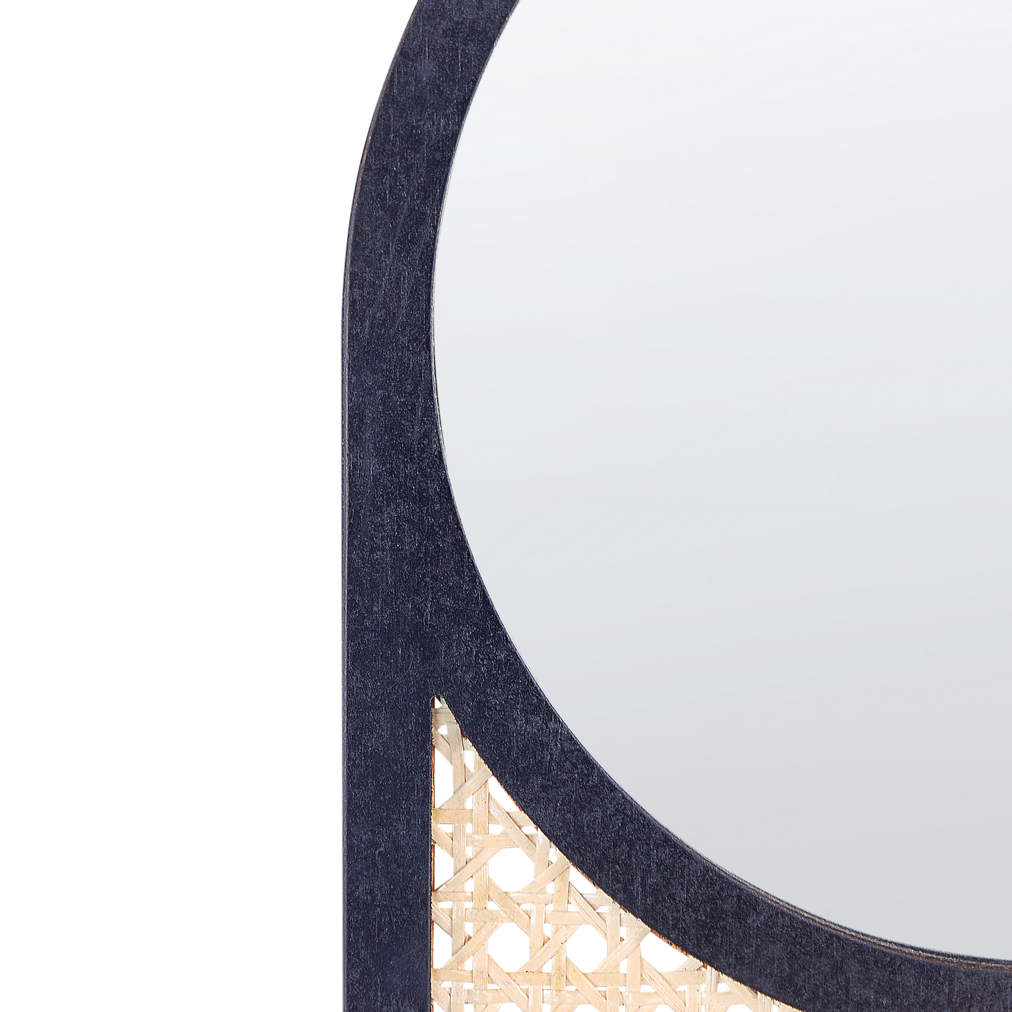Wandspiegel BALEAL 30 cm 56 cm Rattan Naturfarben