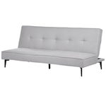 3-Sitzer Schlafsofa hellgrau / schwarz ESSVIK