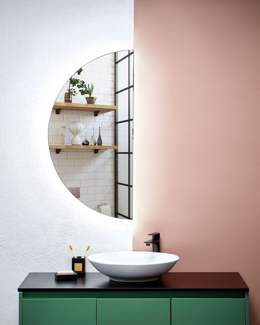 LED-Badezimmer-Spiegel LOUE 50 cm 100 cm Silber